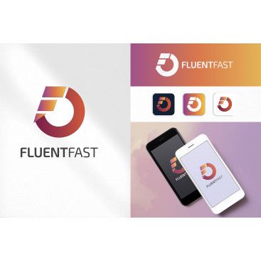 FLUENTFAST Startup'ı İçin Logo Tasarımı yarışmasına tasarımcı dasein'oe tarafından sunulan  tasarım 