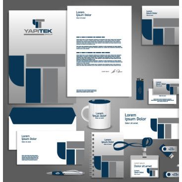 YAPITEK İNŞAAT LOGO+KURUMSAL KİMLİK İÇİN yarışmasına tasarımcı yeliztasarım tarafından sunulan  tasarım 