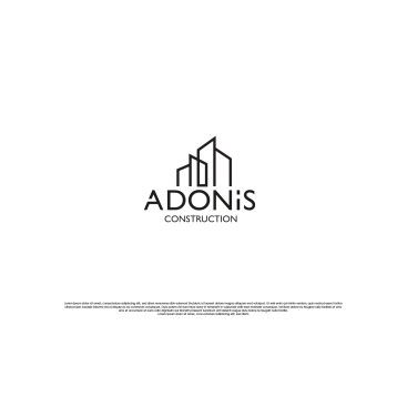 Adonis Construction Logo Tasarımı yarışmasına tasarımcı tarzını yansıt tarafından sunulan  tasarım 