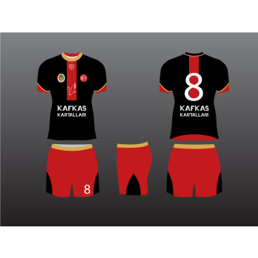 KARS BAROSU FUTBOL TAKIMI FORMA TASARIMI yarışmasına tasarımcı Sckndgn tarafından sunulan  tasarım 