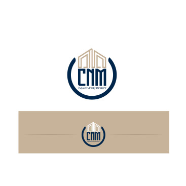 CNM inşaat ve dış ticaret logosu yarışmasına tasarımcı asrnklkn tarafından sunulan  tasarım 