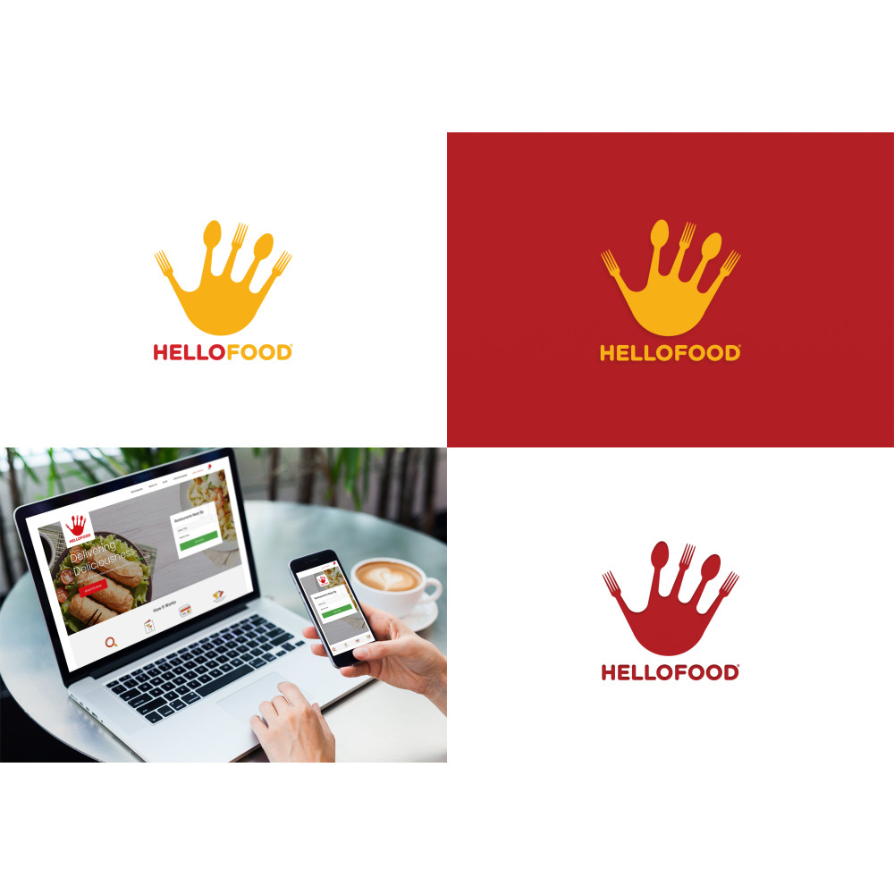 Hello Food uygulamasına logo yarışmasına Hello tarafından girilen tasarım
