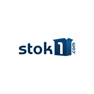 STOK1.COM  E-TİCARET SİTESİ  LOGO  yarışmasına tasarımcı Marina tarafından sunulan  tasarım 