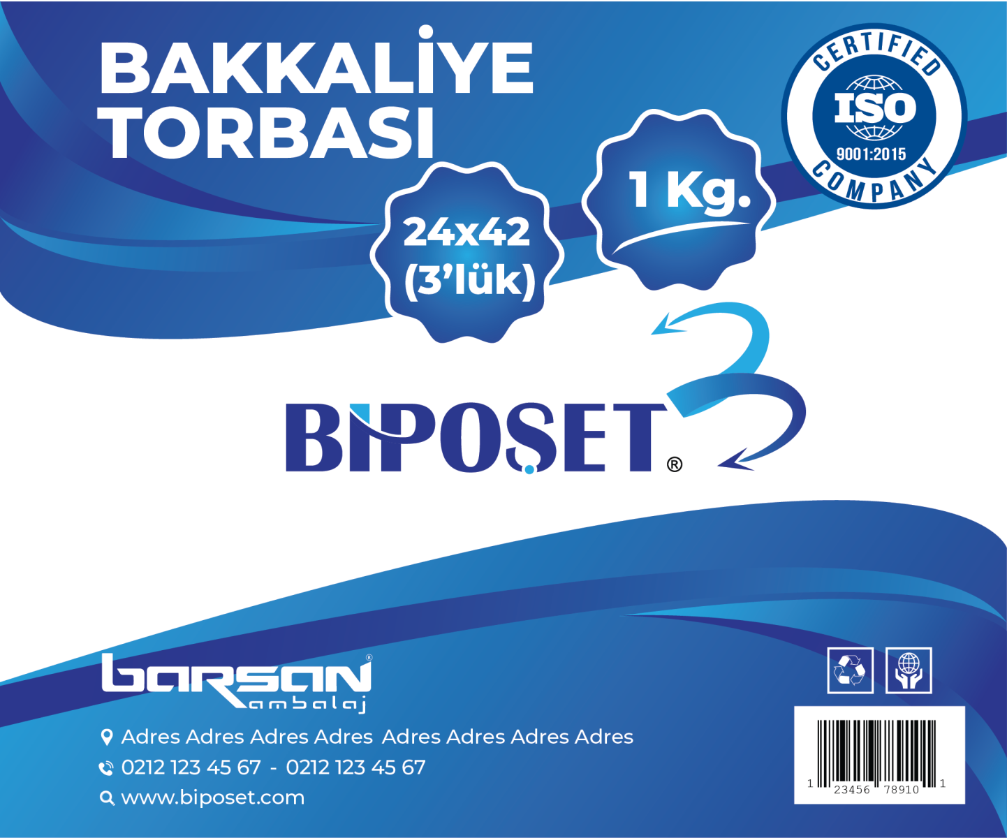 Tasarlayan Oguzhanyz-BAKKALİYE TORBASI  DIŞ AMBALAJ TASARIMI
