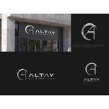 Altay  Gayrimenkul Logo  Tasarımı  yarışmasına tasarımcı Kalzeno tarafından sunulan  tasarım 