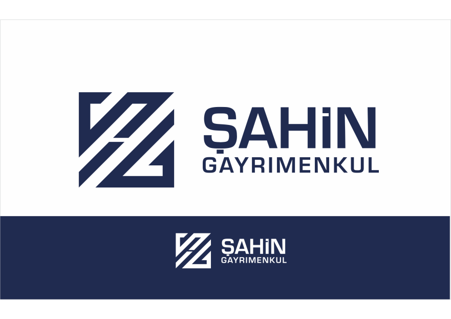 Şahin Gayrimenkul Logo + Kurumsal Kimlik yarışmasına tasarımcı ErcanH tarafından sunulan  tasarım 