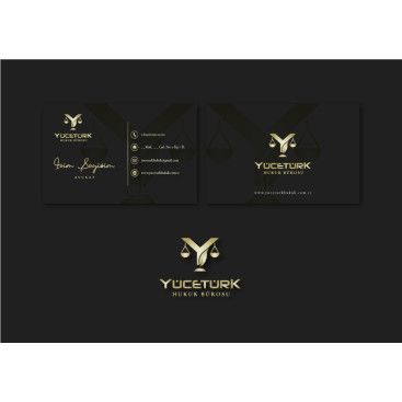 avukatlık ofisine logo ve kart tasarlama yarışmasına tasarımcı dcreagraph tarafından sunulan  tasarım 
