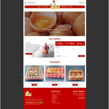 YUMURTA FİRMAMIZA WEB TASARIM yarışmasına tasarımcı emrahenec tarafından sunulan  tasarım 