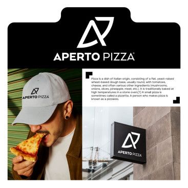 APERTO PİZZA LOGOSUNU ARIYOR yarışmasına tasarımcı ogunseylan tarafından sunulan  tasarım 