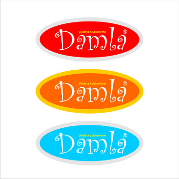 DAMLA Çikolata ve Şekerleme logo tasarım yarışmasına tasarımcı Omer_KILINC tarafından sunulan  tasarım 
