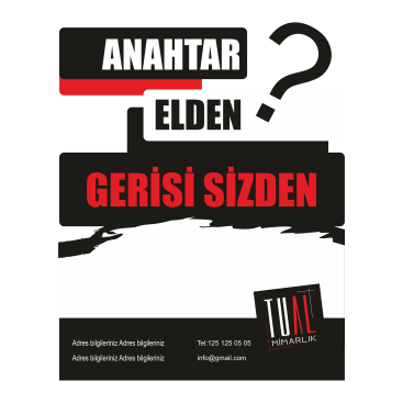 TUAL MİMARLIK - AFİŞ TASARIMI  yarışmasına tasarımcı by_designeer tarafından sunulan  tasarım 