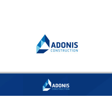 Adonis Construction Logo Tasarımı yarışmasına tasarımcı grfkismail tarafından sunulan  tasarım 