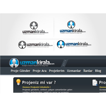 UzmanKirala.com Logo Revizyonu yarışmasına tasarımcı tombulkedi tarafından sunulan  tasarım 