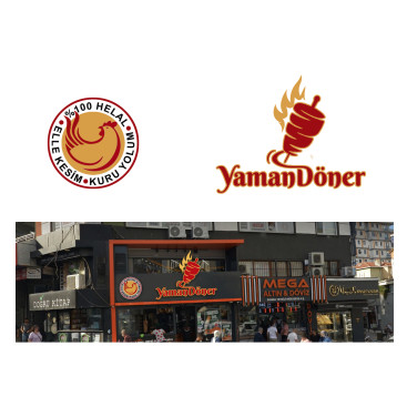 Kuru Yolum Helal Tavuk Döner Markası  yarışmasına tasarımcı grafikodam tarafından sunulan  tasarım 