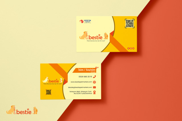 Bestie Markamız için kurumsal kartvizit 