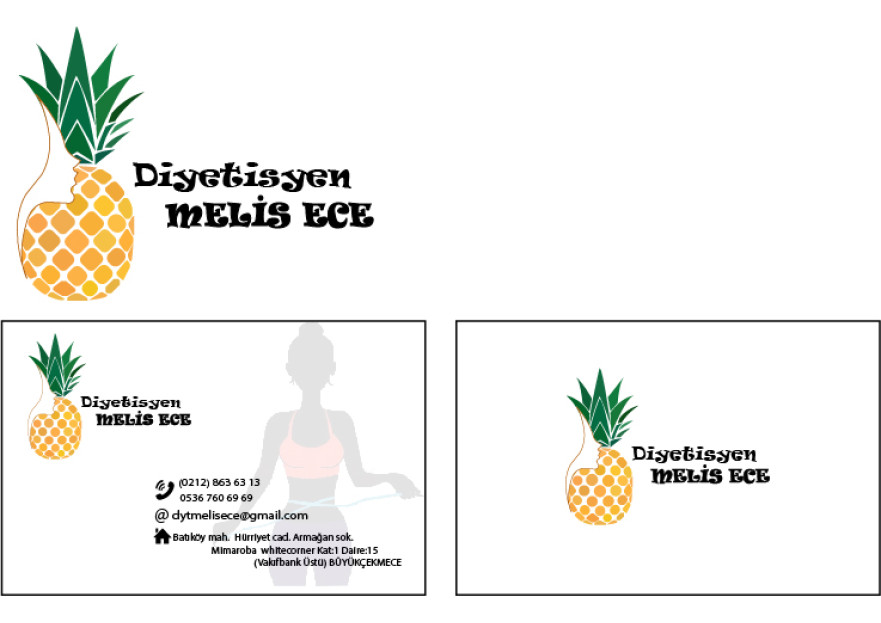 Diyetisyen İçin Logo ve Kartvizit  yarışmasına tasarımcı atacsemra2 tarafından sunulan  tasarım 