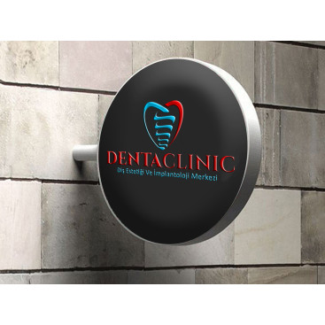 Diş kliniği logo tasarımı yarışmasına tasarımcı wAres tarafından sunulan  tasarım 