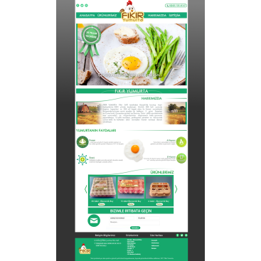 YUMURTA FİRMAMIZA WEB TASARIM yarışmasına tasarımcı ΛTLΛS™ tarafından sunulan  tasarım 