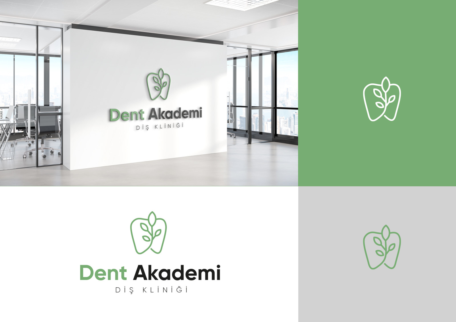 Tasarlayan tarzını yansıt-Mersin Dentakademi Diş Kliniği Logosu