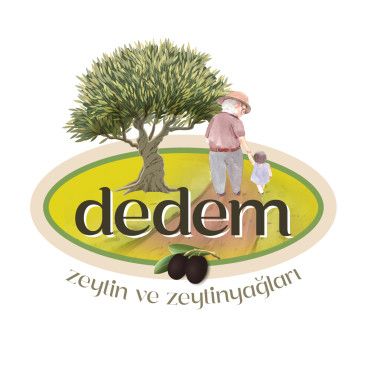 dedem zeytin ve zeytinyağlari için logo yarışmasına tasarımcı grafiker10 tarafından sunulan  tasarım 