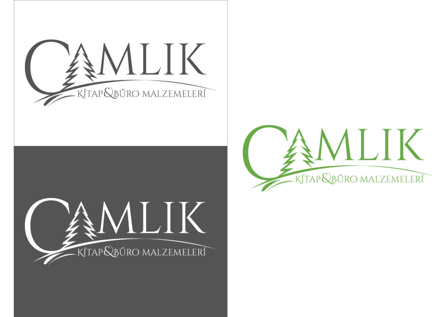 ÇAMLIK KİTAP-KIRTASİYE İÇİN LOGO TASARIM yarışmasına tasarımcı SantaCrea tarafından sunulan  tasarım 