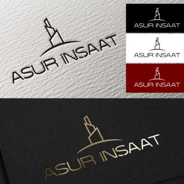 ASUR İNŞAAT İÇİN LOGO TASARIM yarışmasına tasarımcı pinkselldesign tarafından sunulan  tasarım 