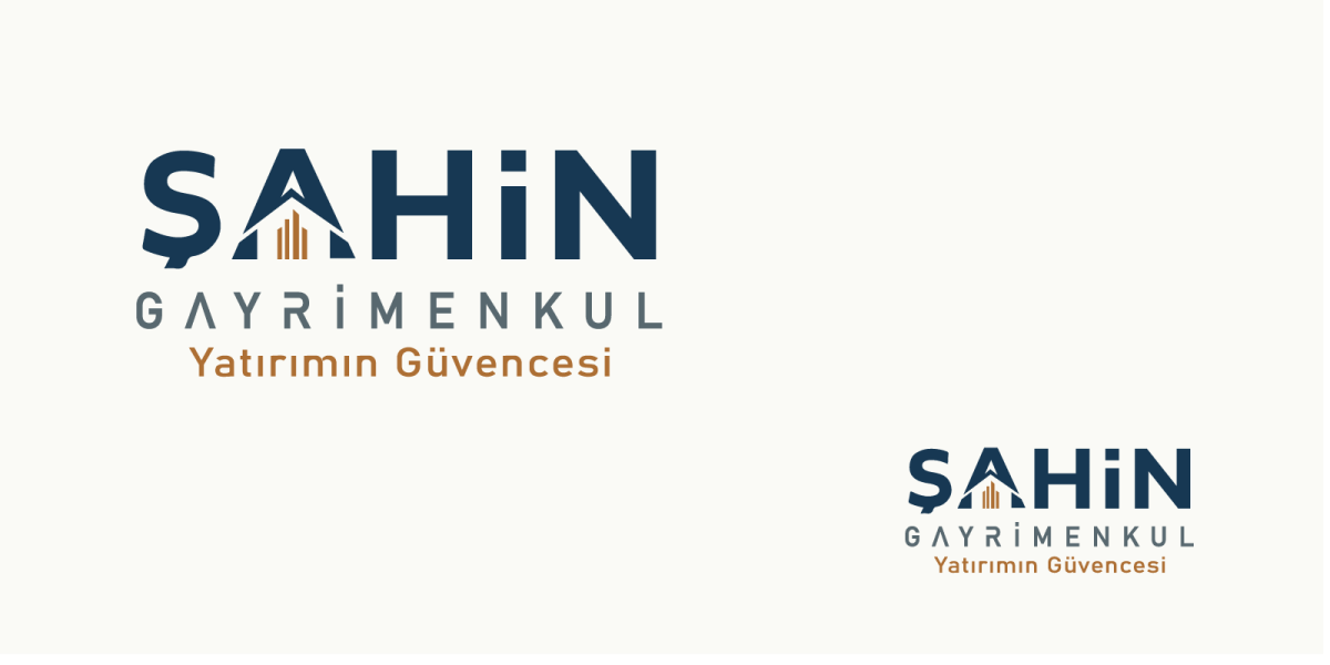 Tasarlayan izdüsümü-Şahin Gayrimenkul Logo + Kurumsal Kimlik