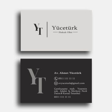avukatlık ofisine logo ve kart tasarlama yarışmasına tasarımcı ahsenbeyza tarafından sunulan  tasarım 