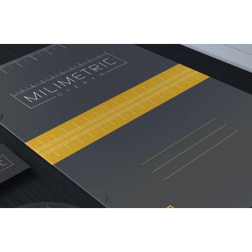 MİLİMETRİC DİZAYN LOGO, KART VE KURUMSAL yarışmasına tasarımcı mrdgsn tarafından sunulan  tasarım 