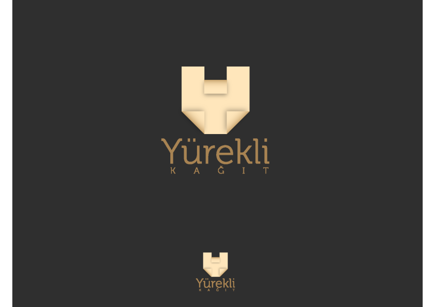 Yürekli Kağıt Yeni Logosunu Arıyor. yarışmasına tasarımcı BilalKoc tarafından sunulan  tasarım 