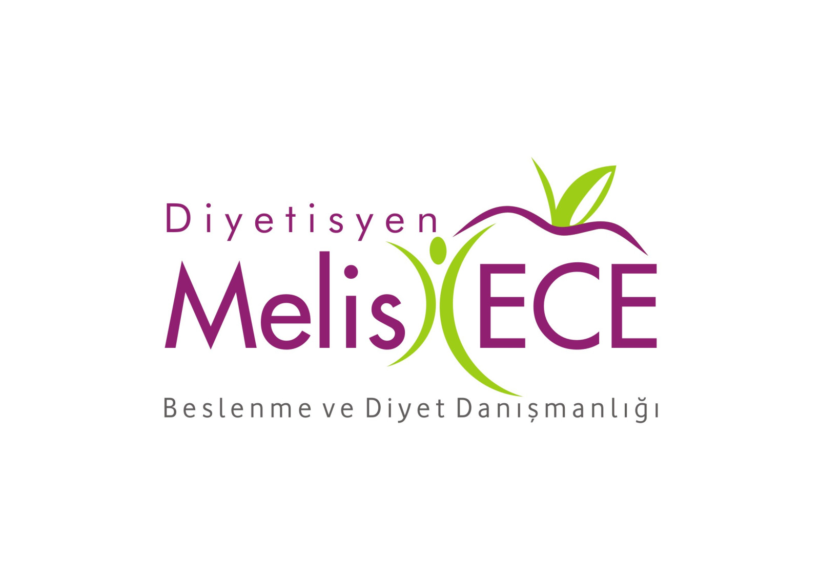 Tasarlayan RΛPİDO-Diyetisyen İçin Logo ve Kartvizit 