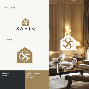 Şahin Gayrimenkul Logo + Kurumsal Kimlik yarışmasına tasarımcı redsockset tarafından sunulan  tasarım 
