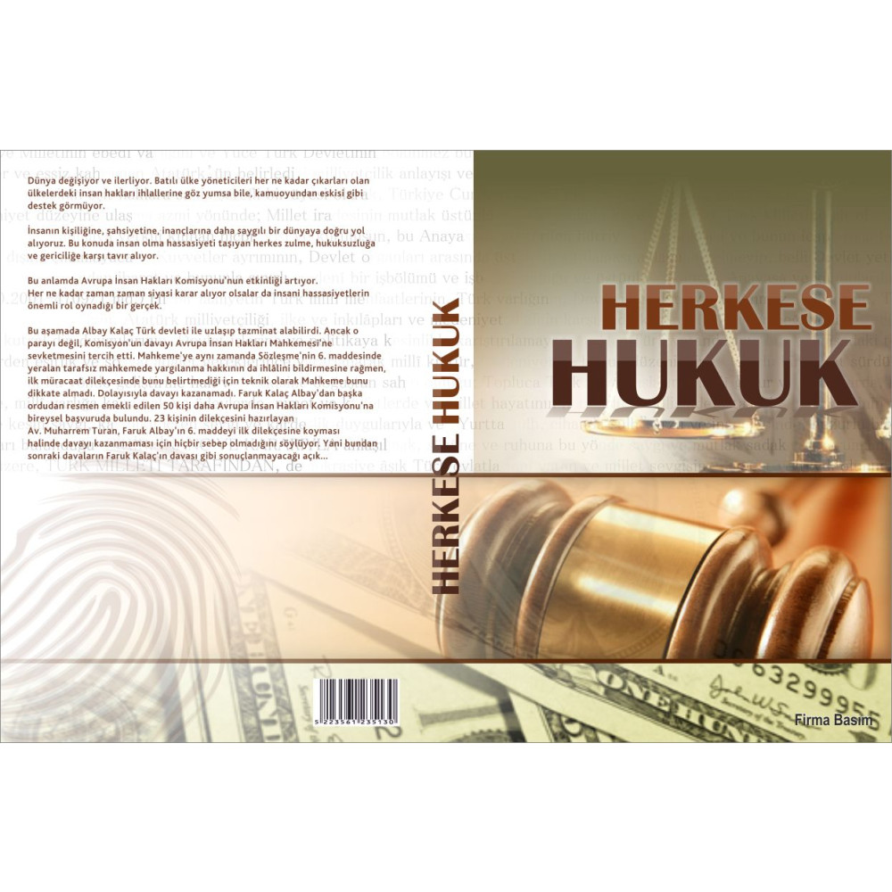 HUKUK KİTABI KAPAK TASARIMI