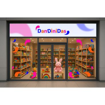 Bebek ve çocuk urunleri satan bir marka  yarışmasına tasarımcı ezgtr tarafından sunulan  tasarım 