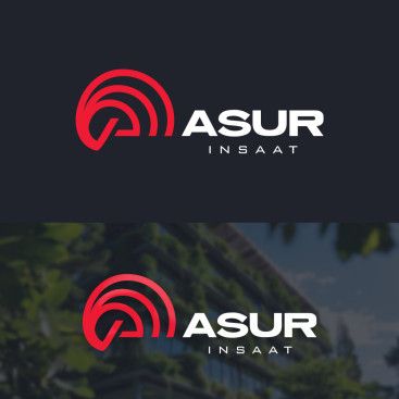 ASUR İNŞAAT İÇİN LOGO TASARIM yarışmasına tasarımcı grfkismail tarafından sunulan  tasarım 