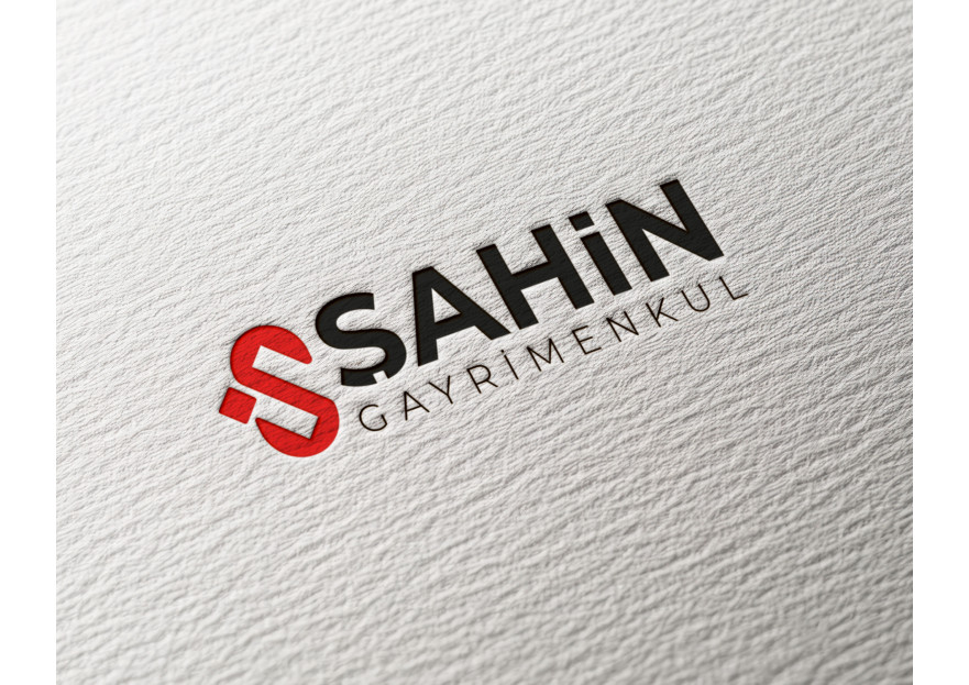 Şahin Gayrimenkul Logo + Kurumsal Kimlik yarışmasına tasarımcı pinkselldesign tarafından sunulan  tasarım 