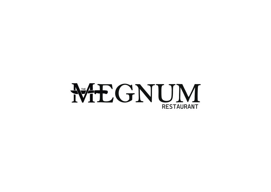 The Megnum Restoranı İçin Logo Tasarım. yarışmasına tasarımcı Mavili26 tarafından sunulan  tasarım 