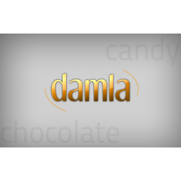 DAMLA Çikolata ve Şekerleme logo tasarım yarışmasına tasarımcı DirtyBlack tarafından sunulan  tasarım 