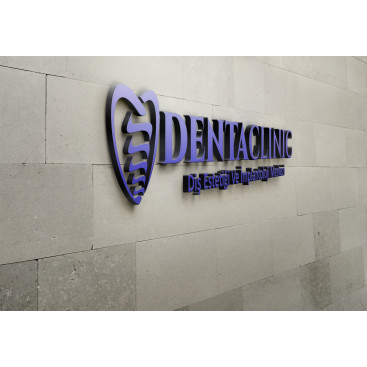 Diş kliniği logo tasarımı yarışmasına tasarımcı wAres tarafından sunulan  tasarım 