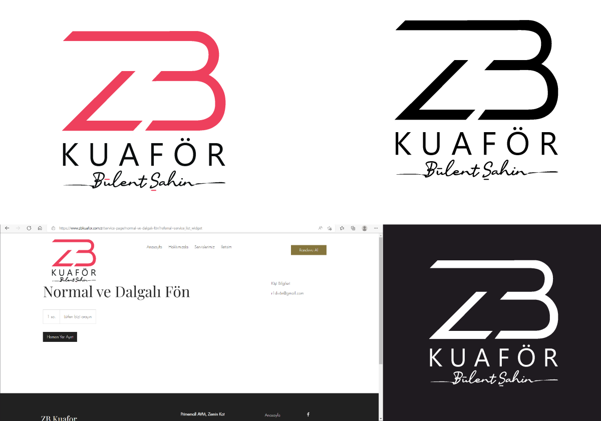 Tasarlayan 2N1K-A+ hizmet veren bir kuafor için logo