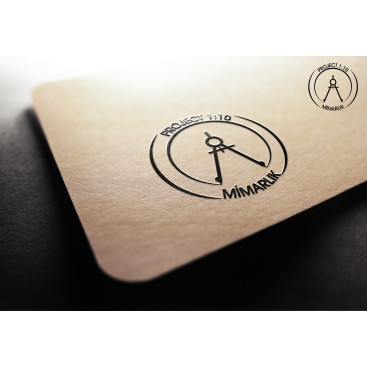 ‘PROJECT 1/10’ mimarlık firması logosu ! yarışmasına tasarımcı met.emin tarafından sunulan  tasarım 