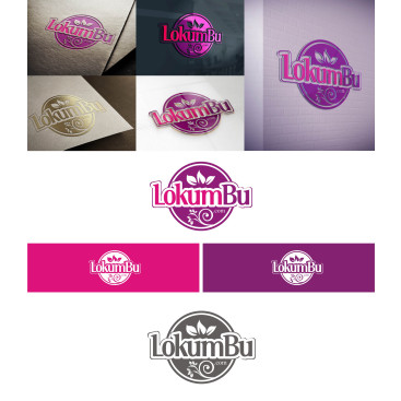 Lokumun yeni merkezi LokumBu.com'a Logo yarışmasına tasarımcı RΛPİDO tarafından sunulan  tasarım 