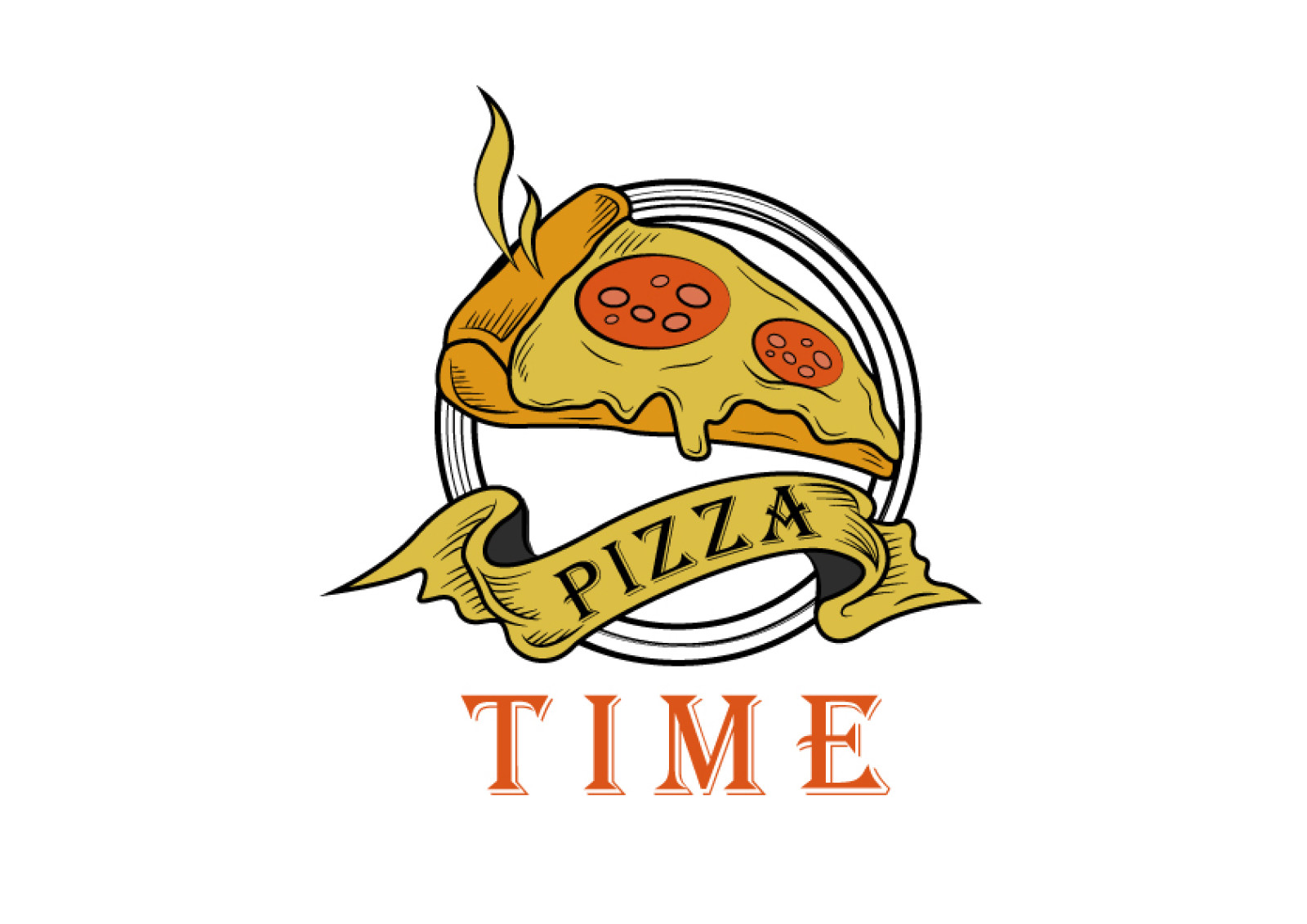 Tasarlayan emr77-Pizza Time Logo Tasarım Yarışması