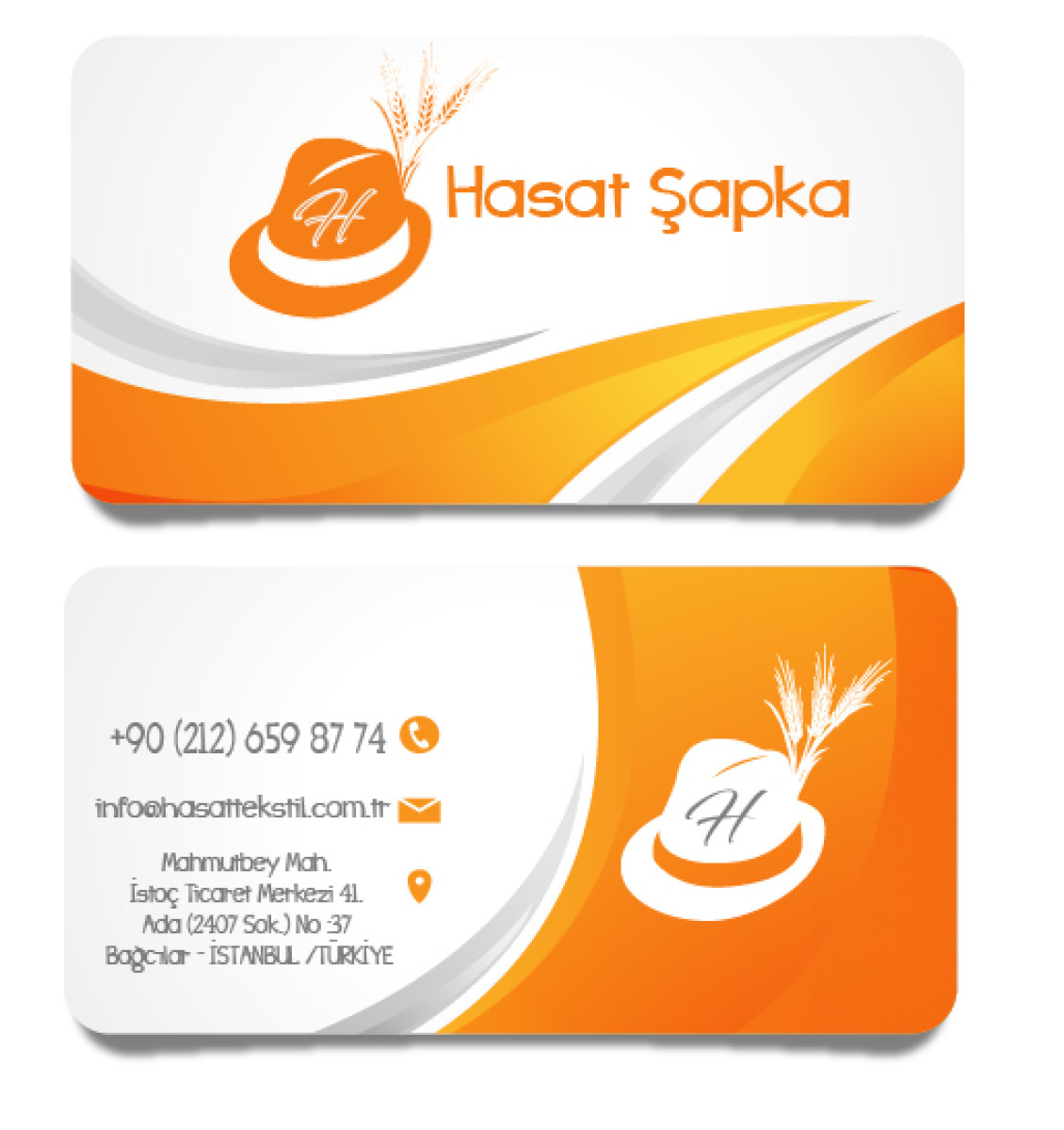 Tasarlayan busrakaplannn-Ht Hasat Şapka Logo çalışması