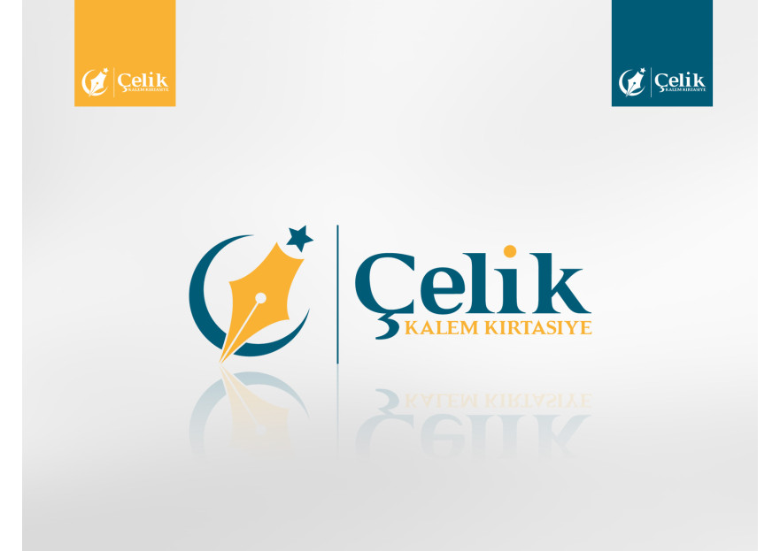 ÇELİK KALEM KIRTASİYE LOGO TASARIM  yarışmasına tasarımcı Ahenk tarafından sunulan  tasarım 