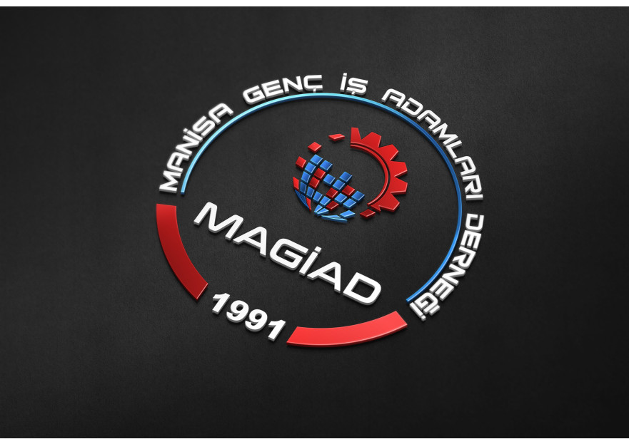 Manisa Genç İşadamları Derneği Yeni Logo yarışmasına tasarımcı Harunyuksek tarafından sunulan  tasarım 