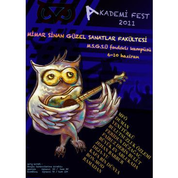 Akademifest 2011 Afiş Tasarımı yarışmasına tasarımcı tugbaaa tarafından sunulan  tasarım 