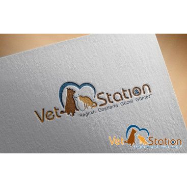 VET STATION VETERİNER KLİNİĞİ   LOGO  yarışmasına tasarımcı grafikseli tarafından sunulan  tasarım 