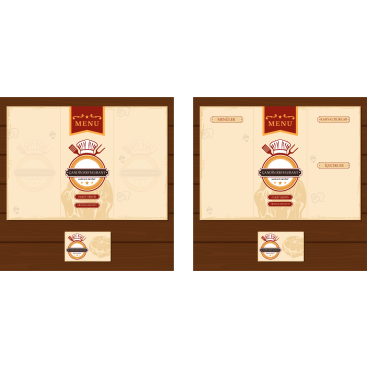 Yemek Menu Brosur yarışmasına tasarımcı ynsmr tarafından sunulan  tasarım