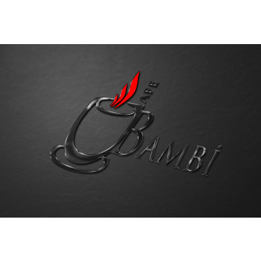 bambi cafe logo tasarım yarışmasına tasarımcı zeones tarafından sunulan  tasarım 